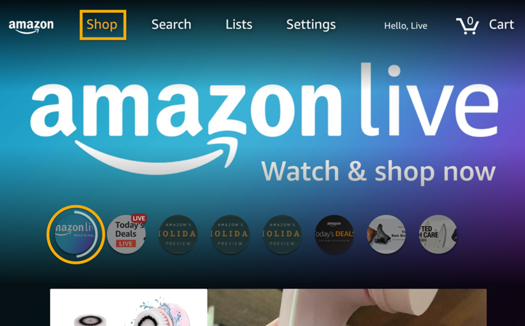 Amazon live